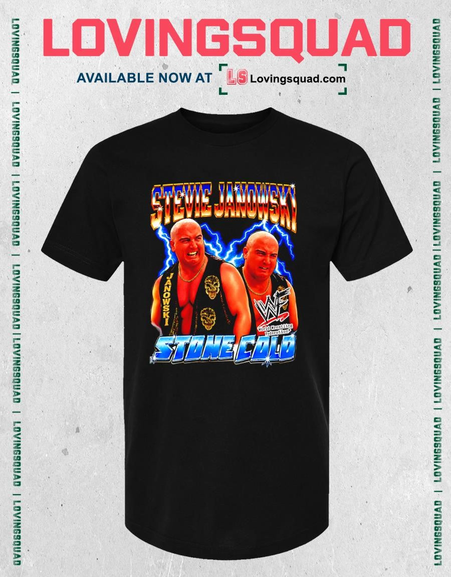 Stevie Janowski Stone Cold Bootleg Style T-shirt