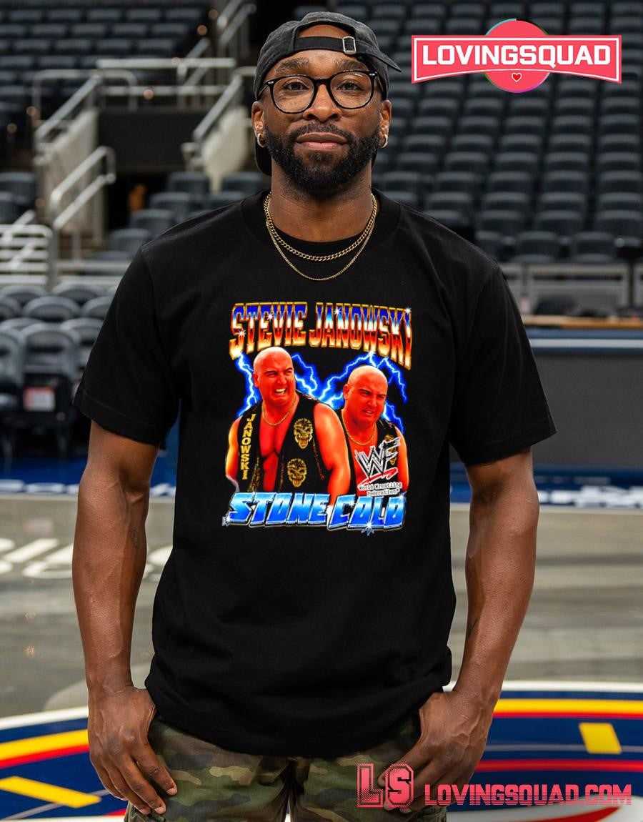 Stevie Janowski Stone Cold Bootleg Style T-shirt