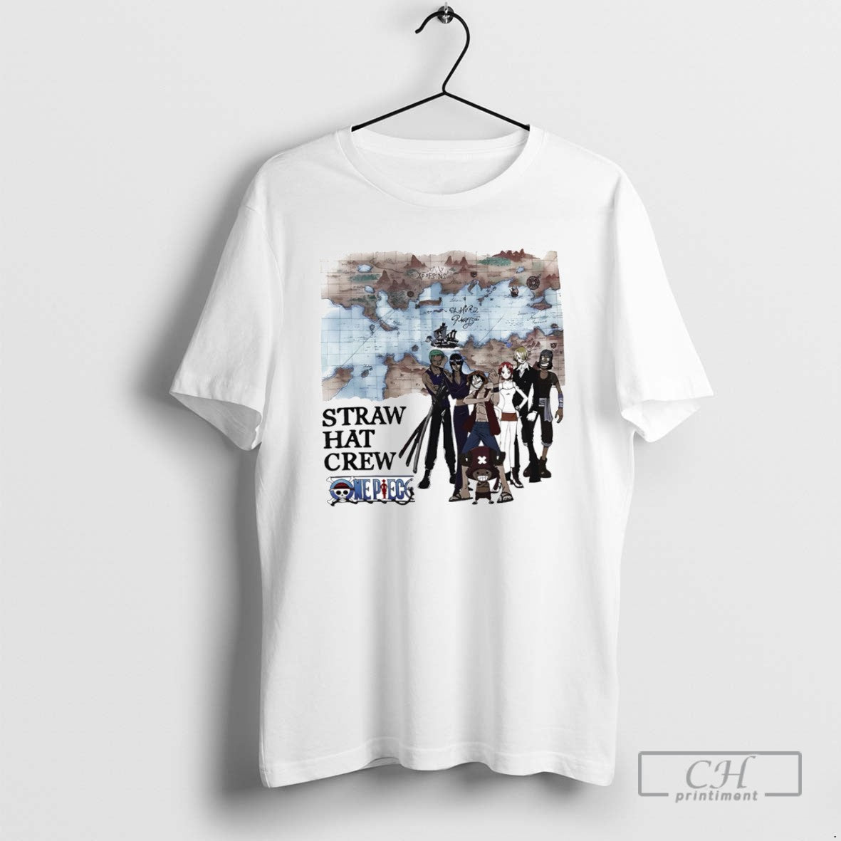 Straw Hat Crew Grand Line Map T Shirts Hoodie, Sweatshirt | InkRitualCo.com