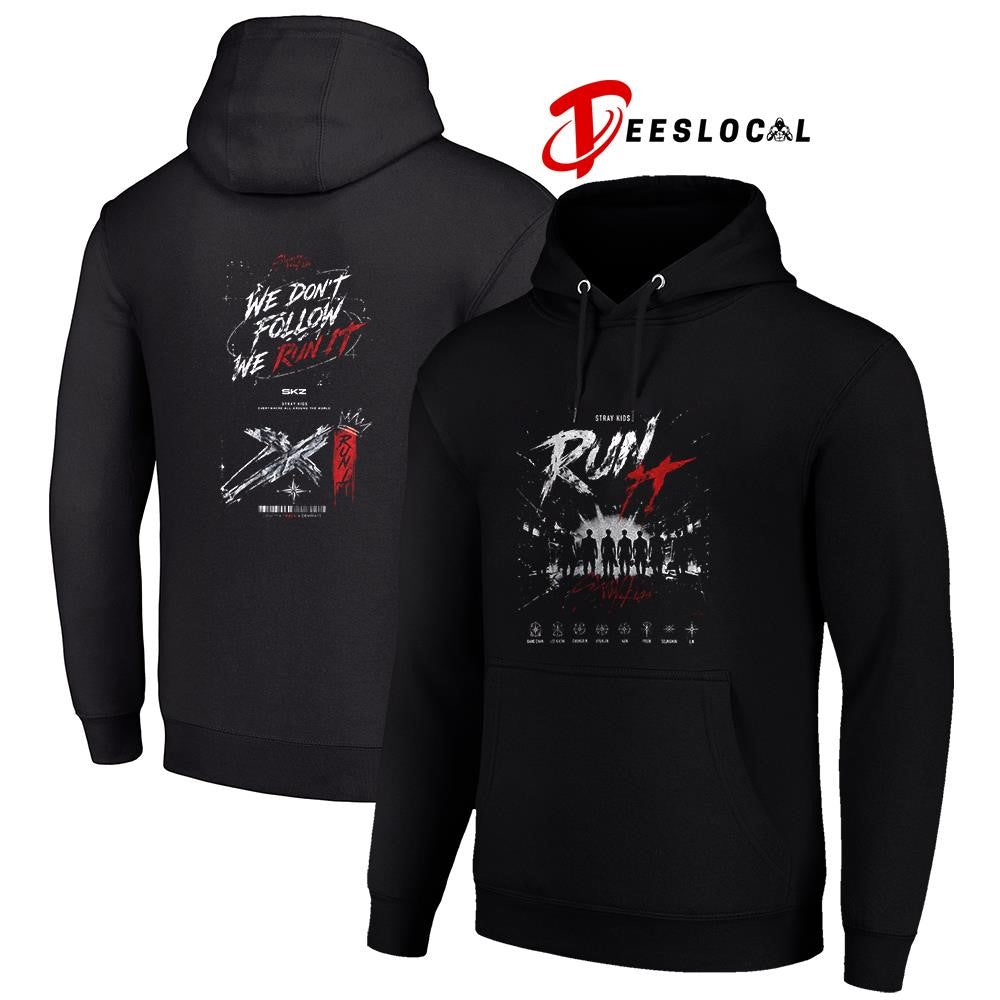 Stray Kid run it we don’t follow we run it graphic shirt