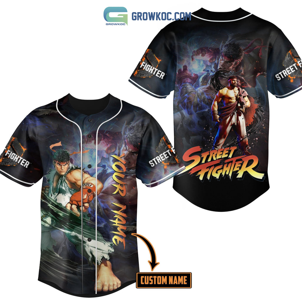 Street Fighter Capcom Nitendo Personalized Baseball Jersey