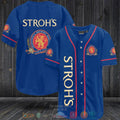 Stroh's Beer blue Baseball shirt