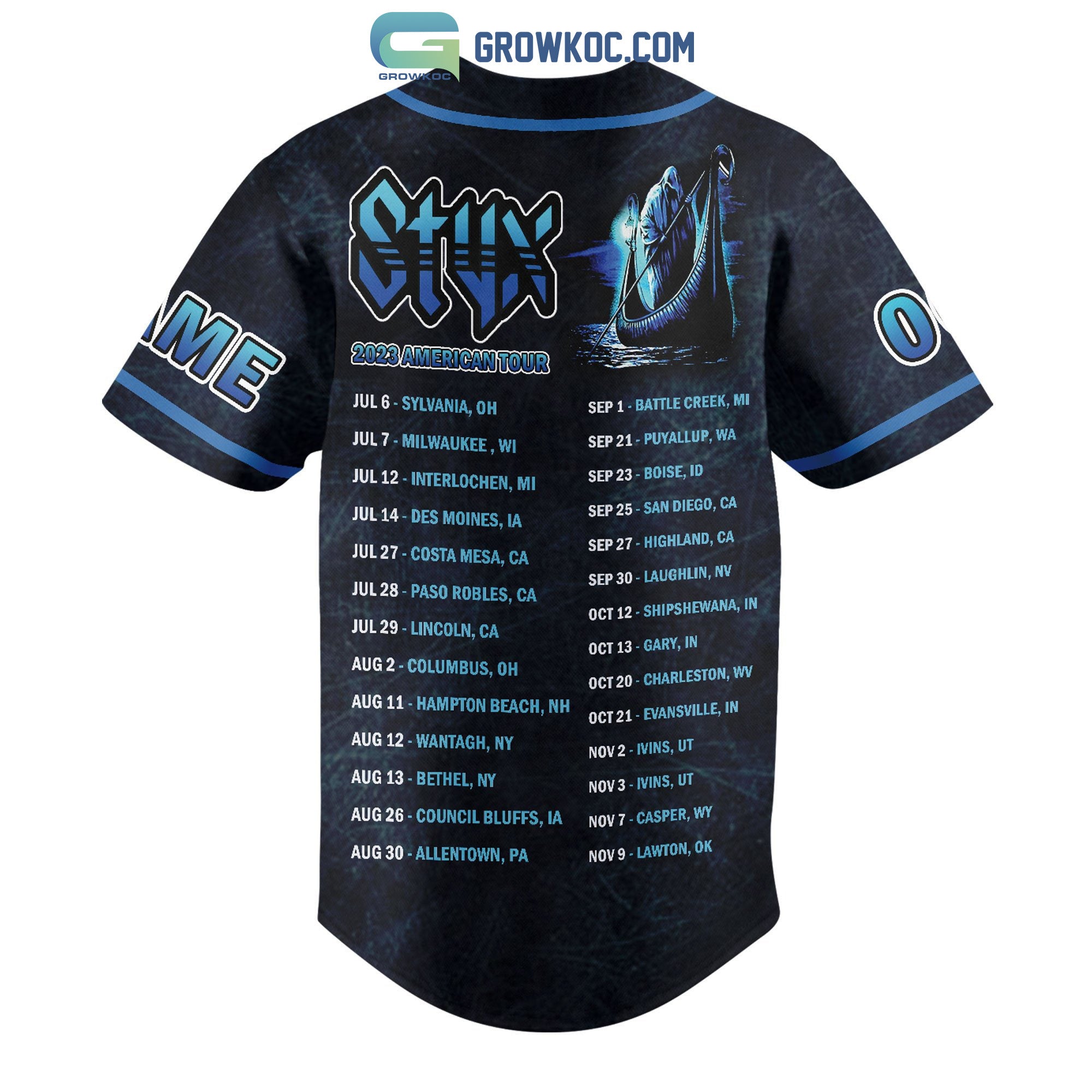 Stux 2023 American Tour Personalized Baseball Jersey