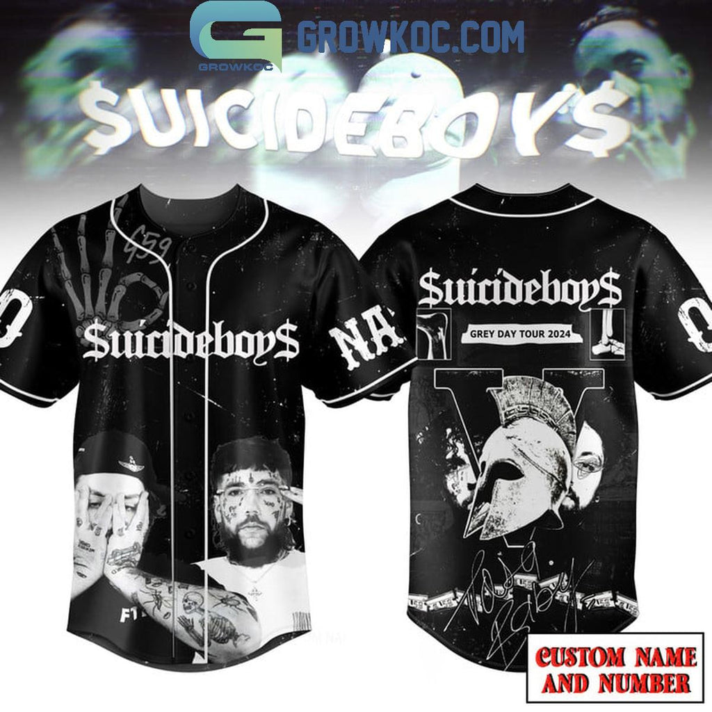 Suicideboys Grey Day Tour 2024 Dark Personalized Baseball Jersey