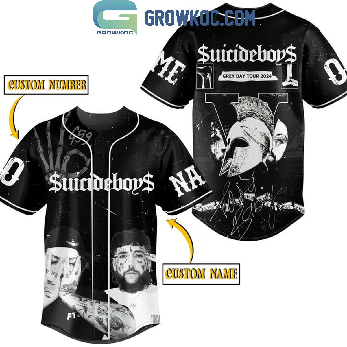 Suicideboys Grey Day Tour 2024 Dark Personalized Baseball Jersey