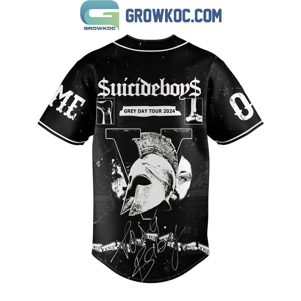 Suicideboys Grey Day Tour 2024 Dark Personalized Baseball Jersey