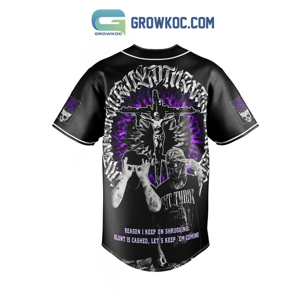 Suicideboys Reason I Keep On Shrugging Blunt Is Cashed Let’s Keep ‘Em Coming Baseball Jersey
