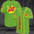 Sun Drop green Baseball shirt