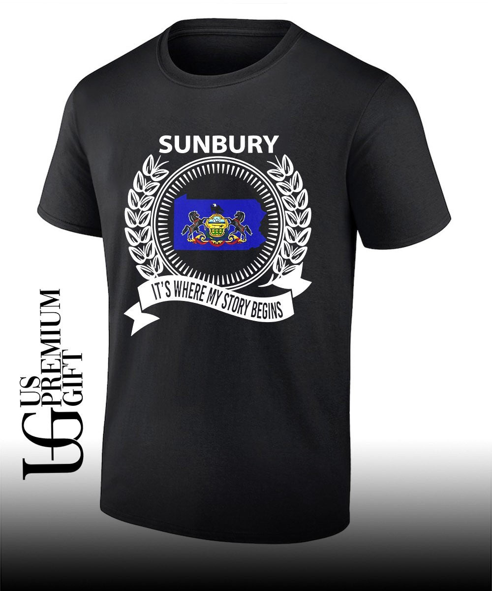 Sunbury It’s Where My Story Begins State Map shirt