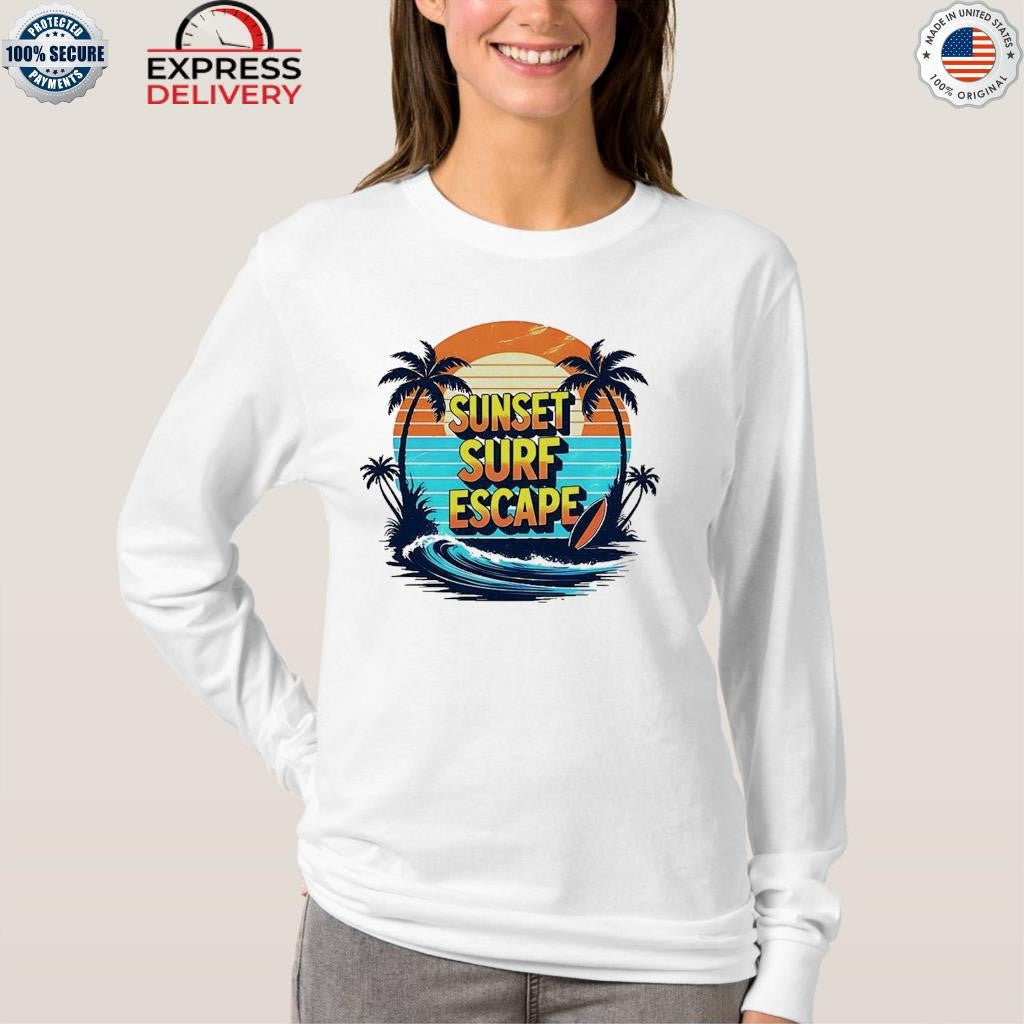 Sunset Surf Escape Vintage Shirt