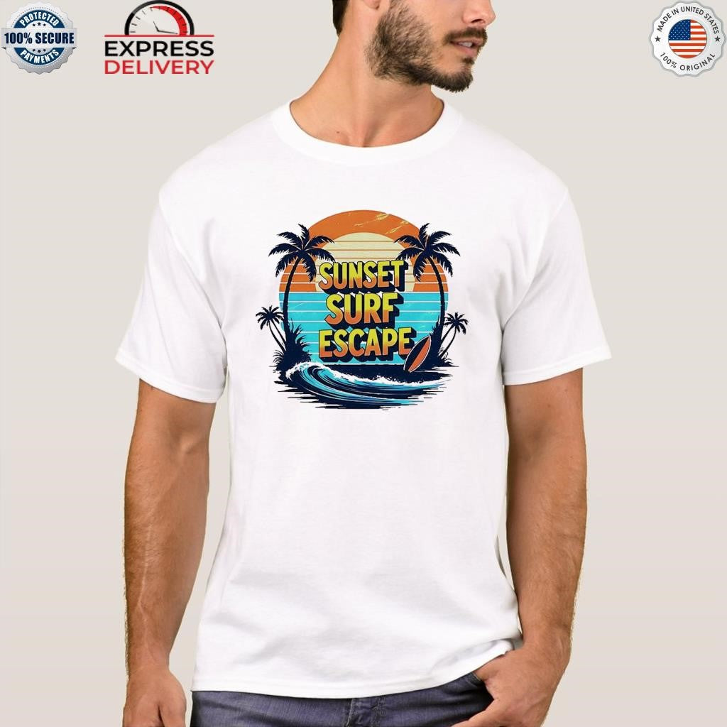 Sunset Surf Escape Vintage Shirt