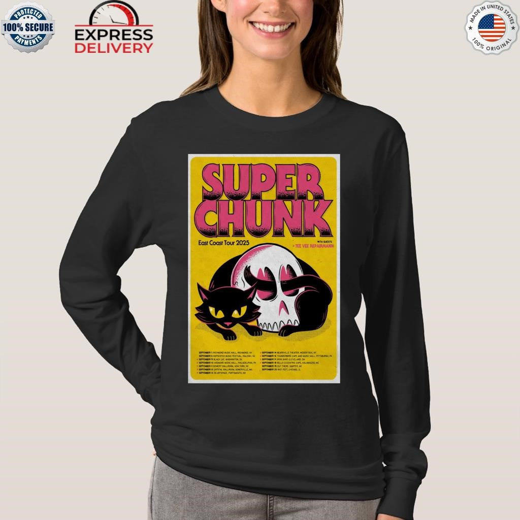 Superchunk East Coast Tour 2025 Shirt