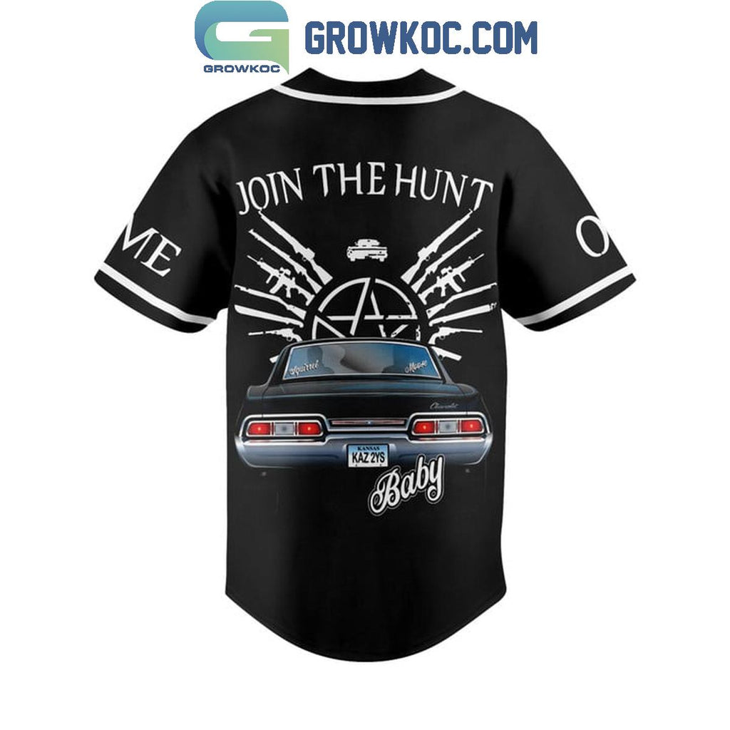 Supernatural Join The Hunt Baby Personalized Baseball Jersey
