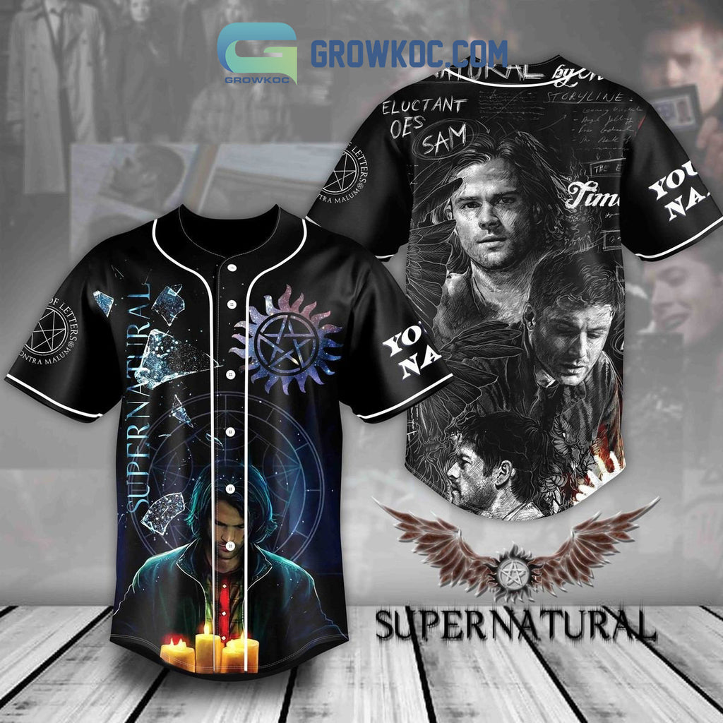 Supernatural Sam Winchester Personalized Baseball Jersey