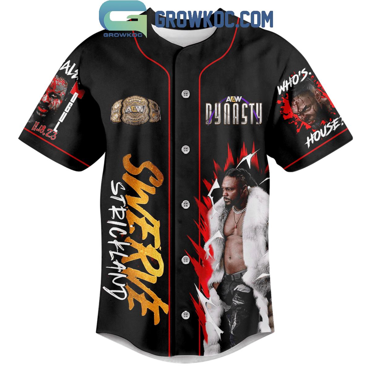 Swerve Strickland AEW Dynasty Fan Baseball Jersey