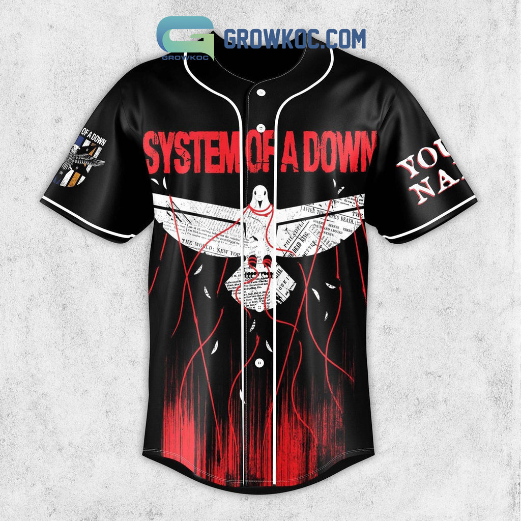 System Of A Down System Personalized Baseball Jersey