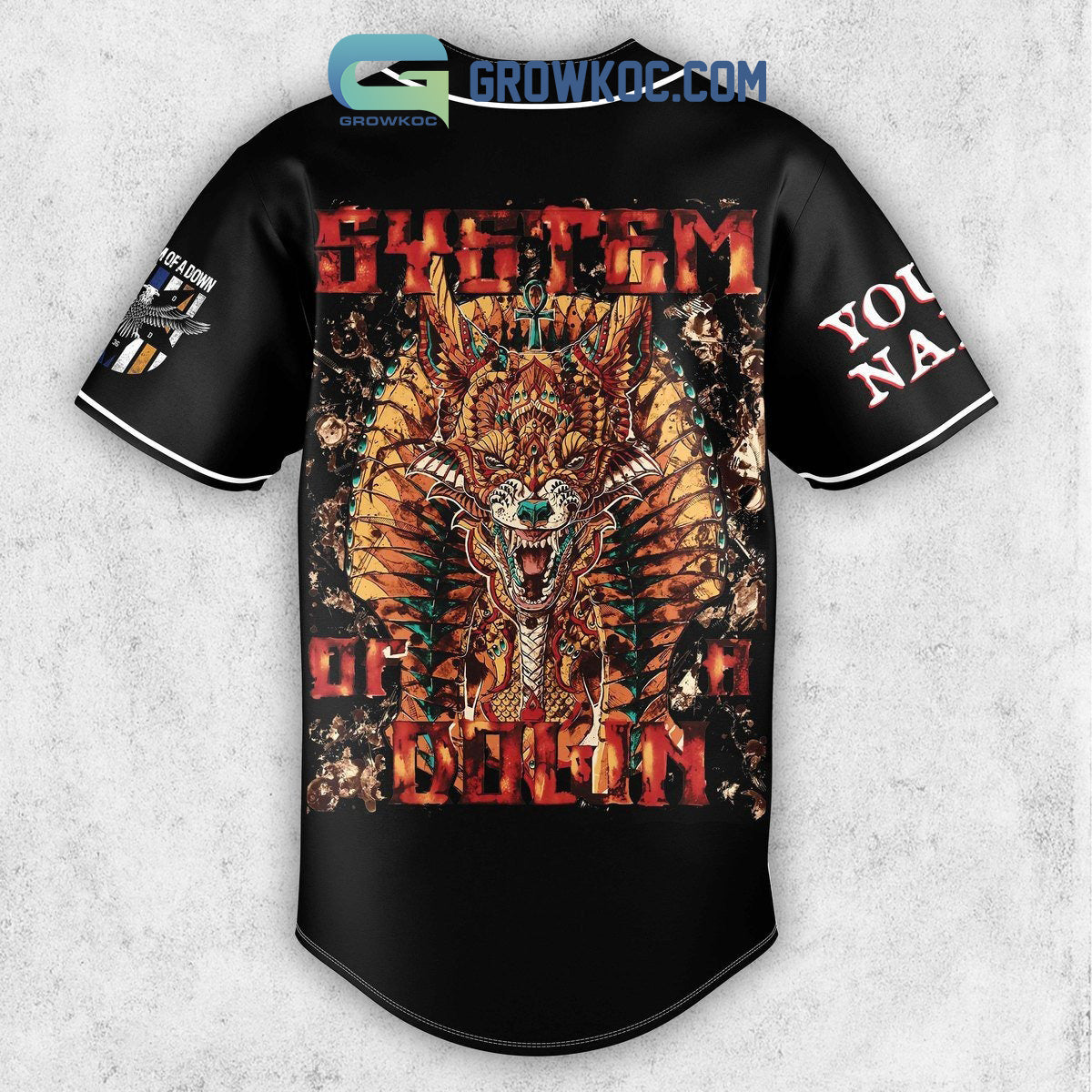 System Of A Down System Personalized Baseball Jersey