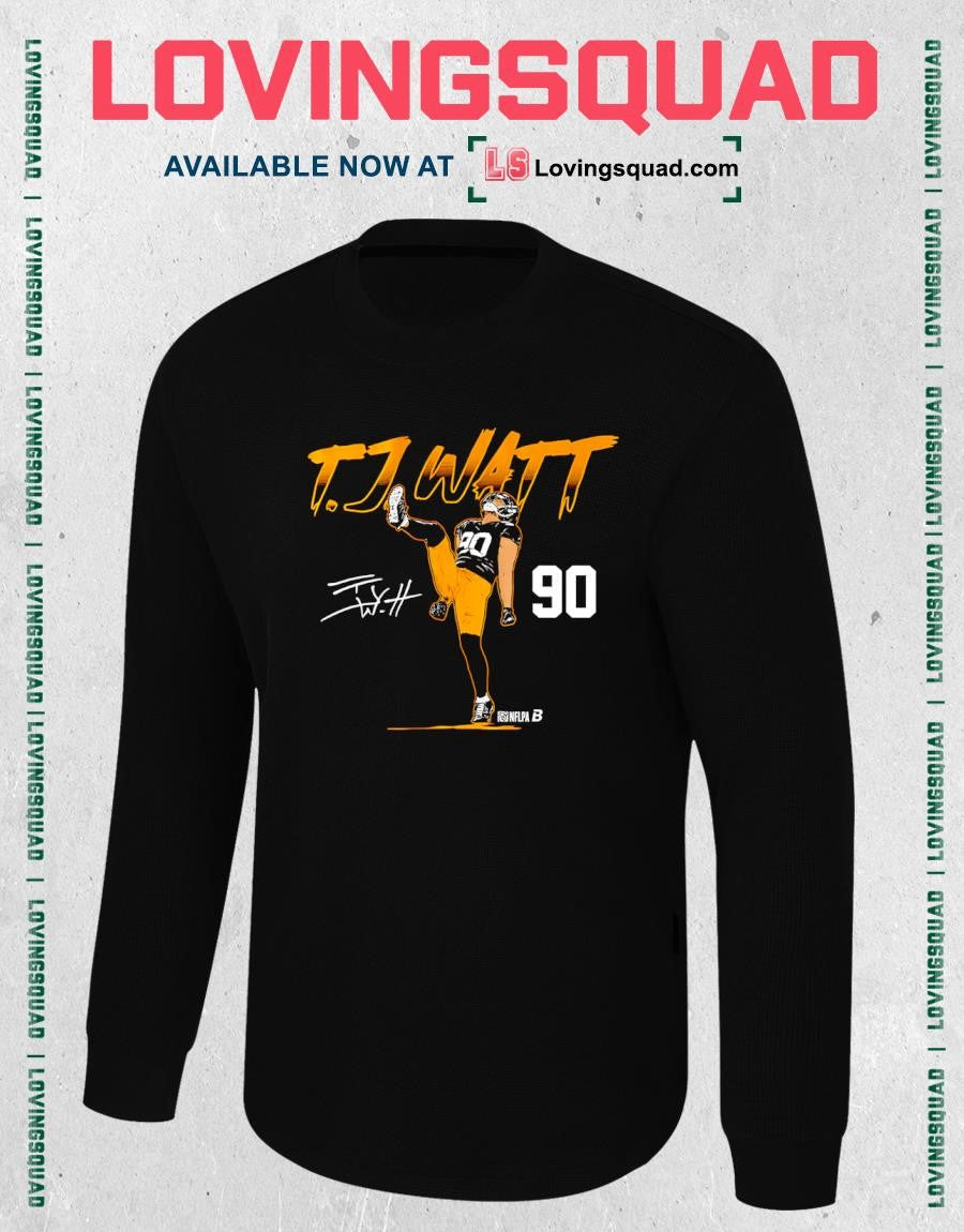 T.J. Watt Name & Number Pose Signature T-Shirt