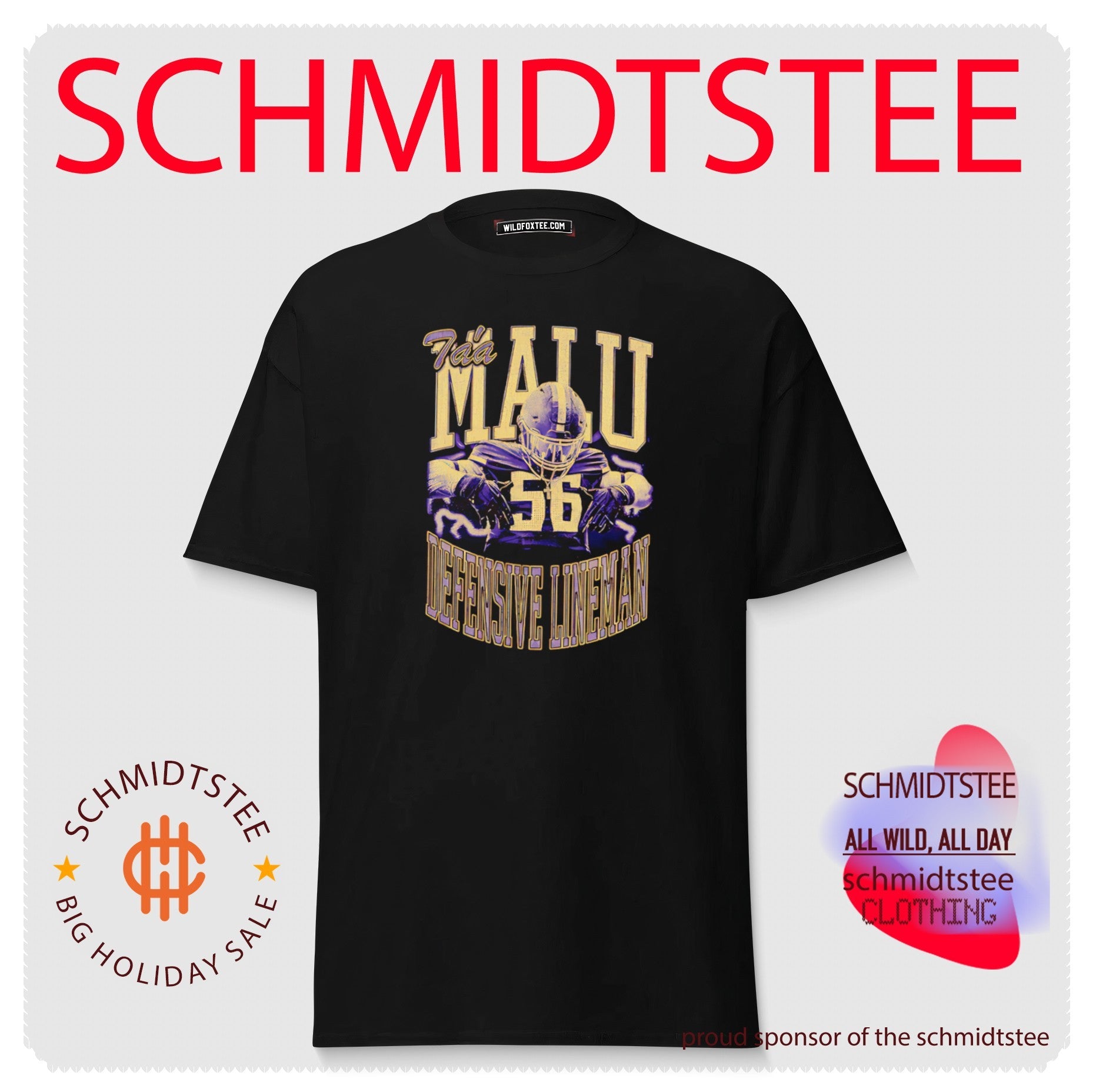 Ta’a Malu Defensive Lineman 56 football shirt