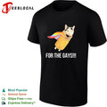 Taco Cat Pride Flag For The Gays funny shirt