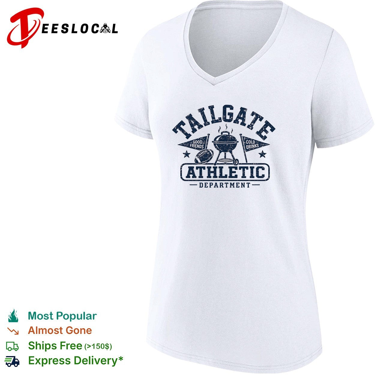 Tailgate athletic department good friends cold drinks shirt