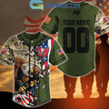 Tampa Bay Buccaneers Veteran Proud Of America Personalized Baseball Jersey