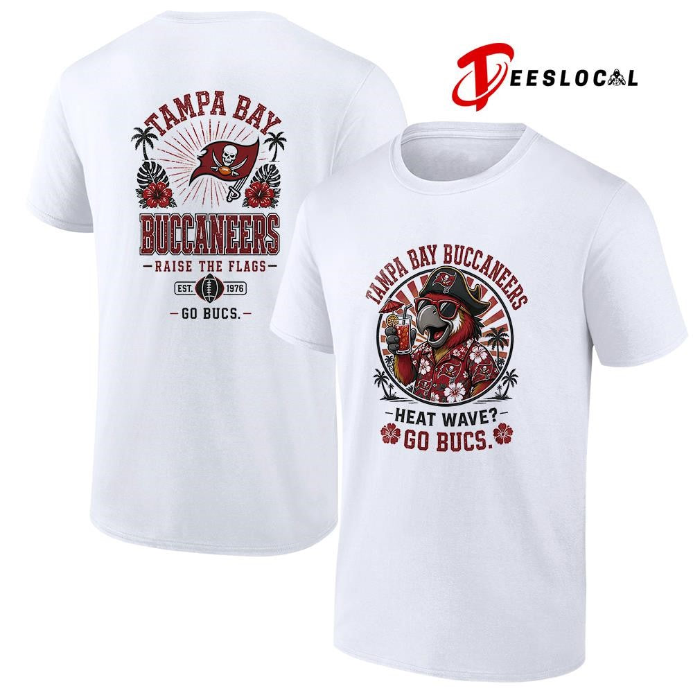 Tampa Bay Buccaneers heat wave beach vibes mascot shirt