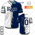 Tampa Bay Rays MLB Personalized Mix Baseball Jersey