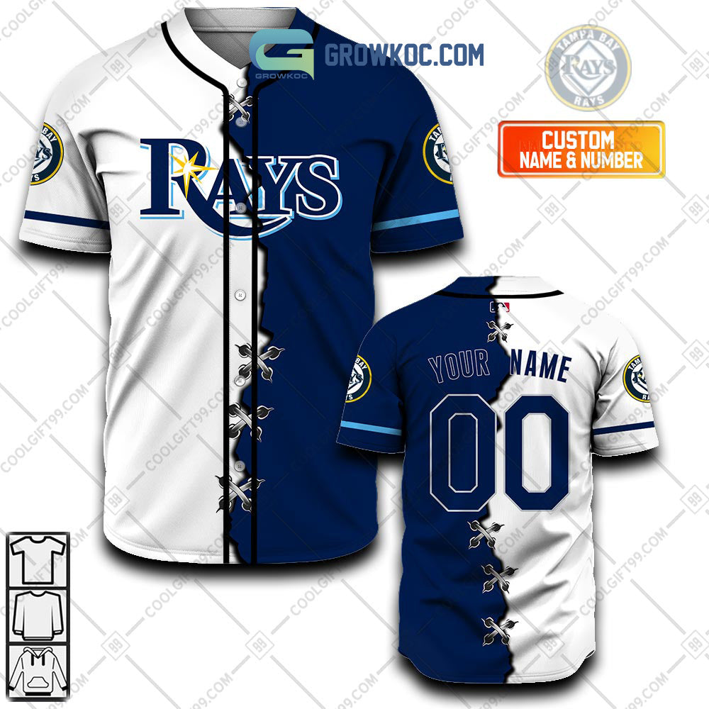 Tampa Bay Rays MLB Personalized Mix Baseball Jersey
