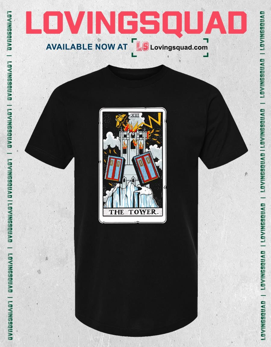 Tarot Card Tower Variant T-Shirt