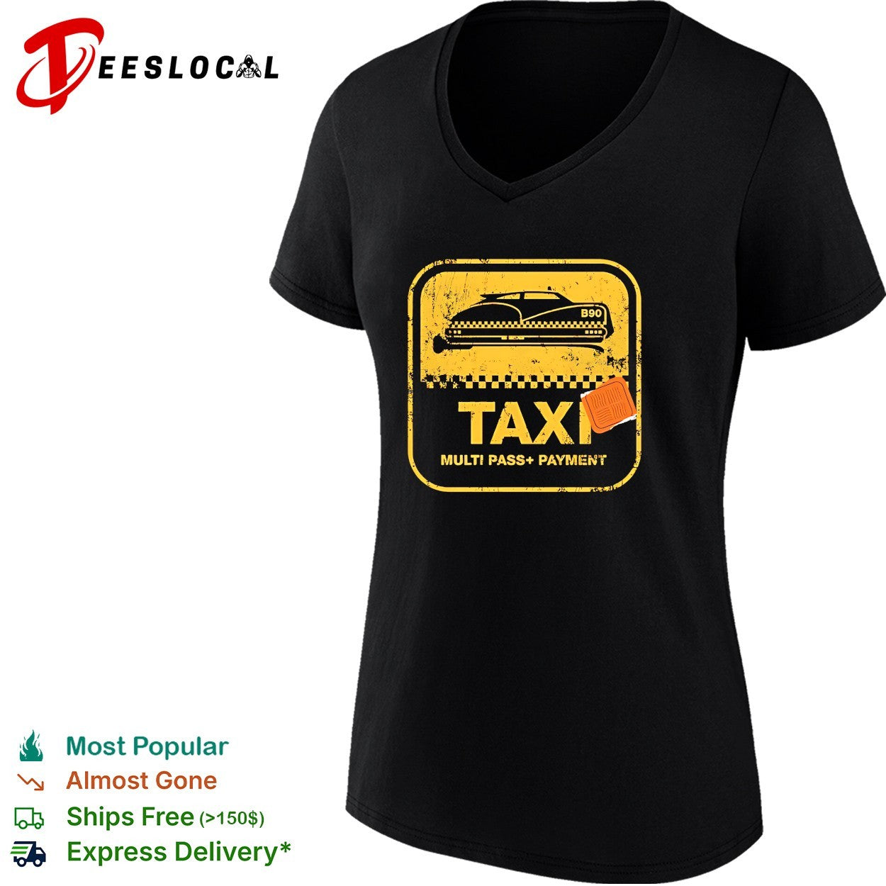 Taxi multi pass payment vintage shirt