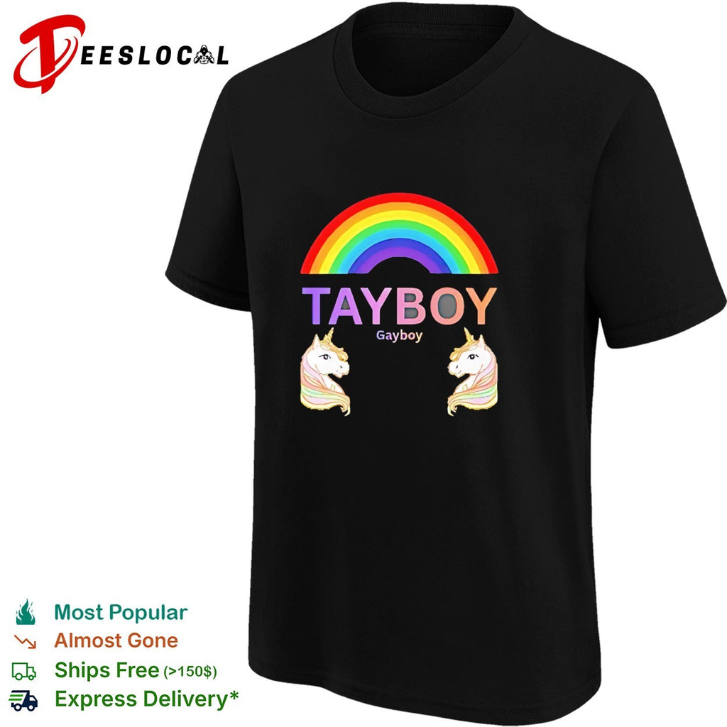 Tay boy gay boy unicorn rainbow shirt