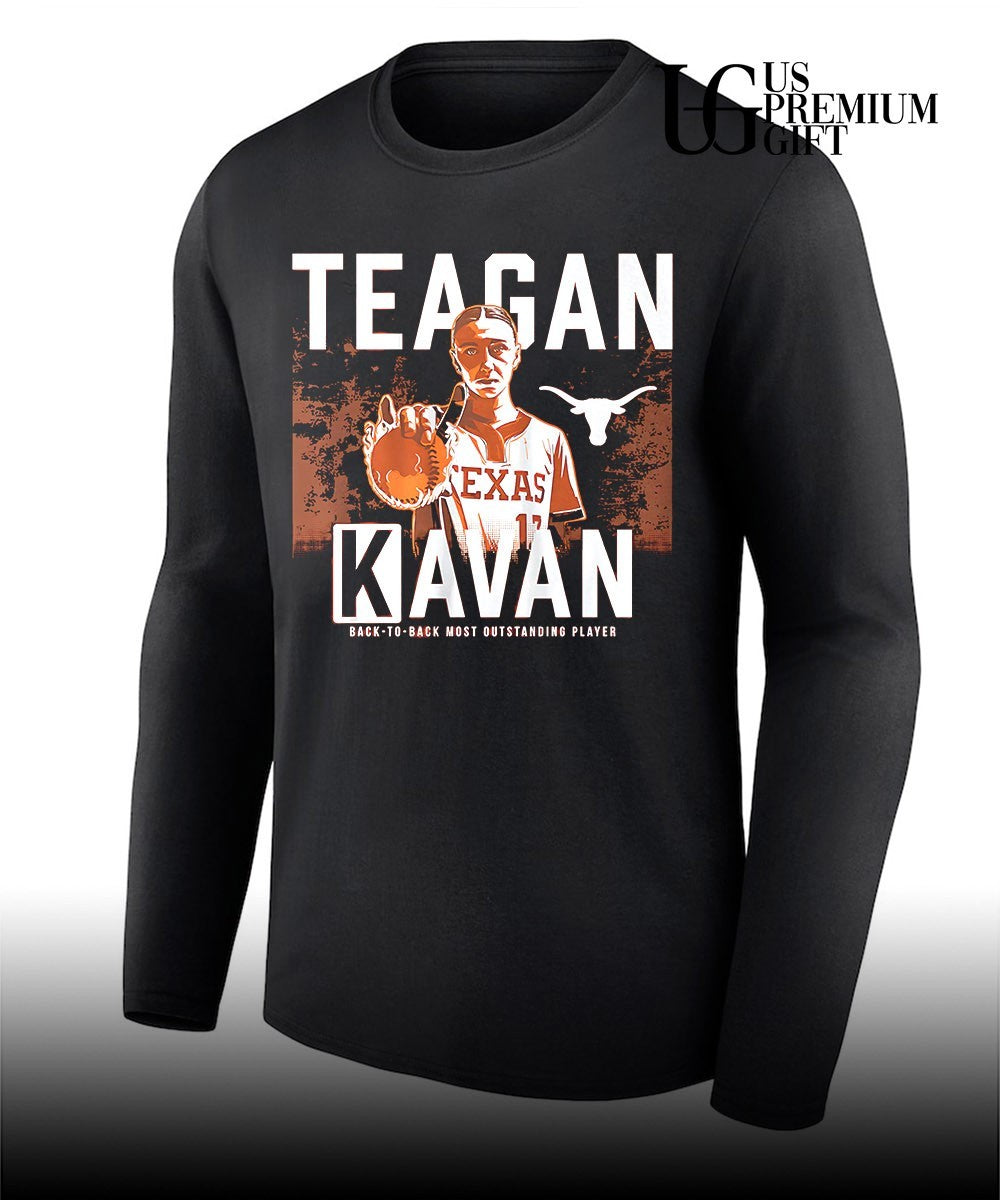 Teagan Kavan Texas Longhorns Softball Back-to-Back Most Outstanding Player shirt