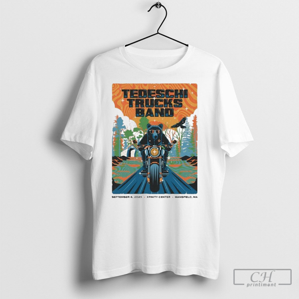 Tedeschi Trucks Band 9 6 2025 Xfinity Center In Mansfield Ma Bear Motor T-Shirts, Hoodie, Sweatshirt | InkRitualCo.com