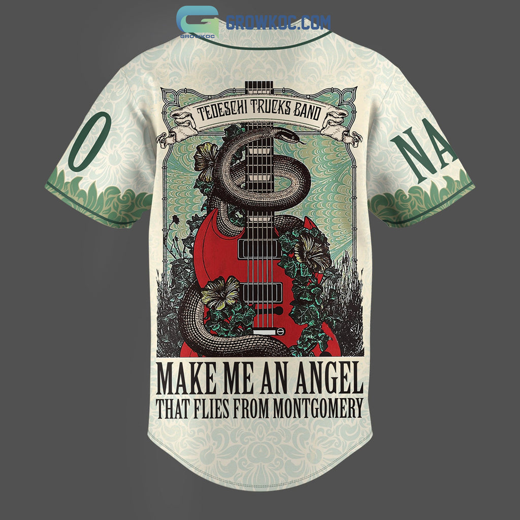 Tedeschi Trucks Band Make Me An Angel That Flies From Montgomery Personalized Baseball Jersey
