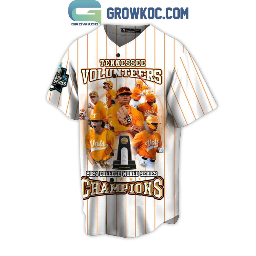 Tennessee College World Series Champions 2024 Personalized Baseball Jersey