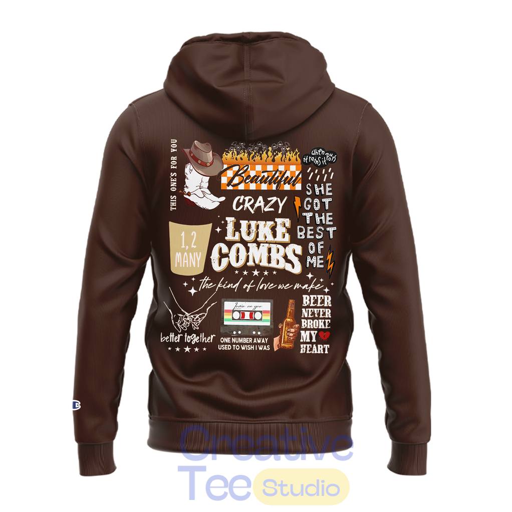 Tennessee Volunteers x Luke Combs My Kinda Saturday Night Tour 2026 Special Hoodie