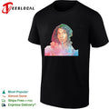 Tessa the Artist girl painting stylized portrait shirt