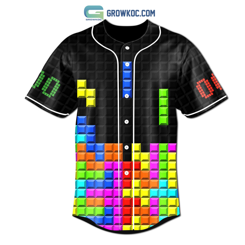 Tetris Game Personalized Baseball Jersey