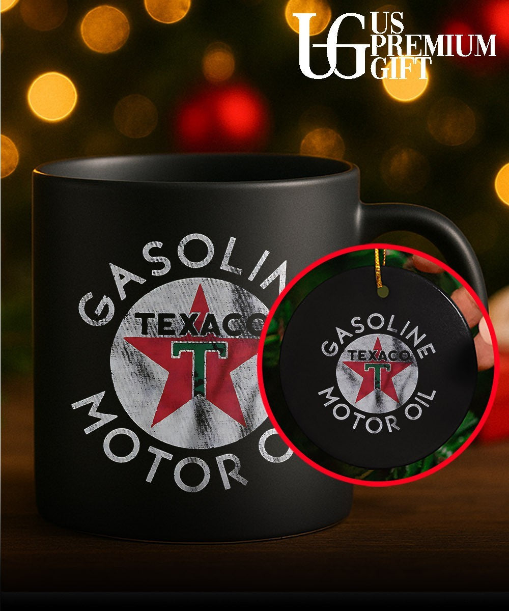 Texaco Gasoline Motor Oil Petrol Station Logo Branding shirt