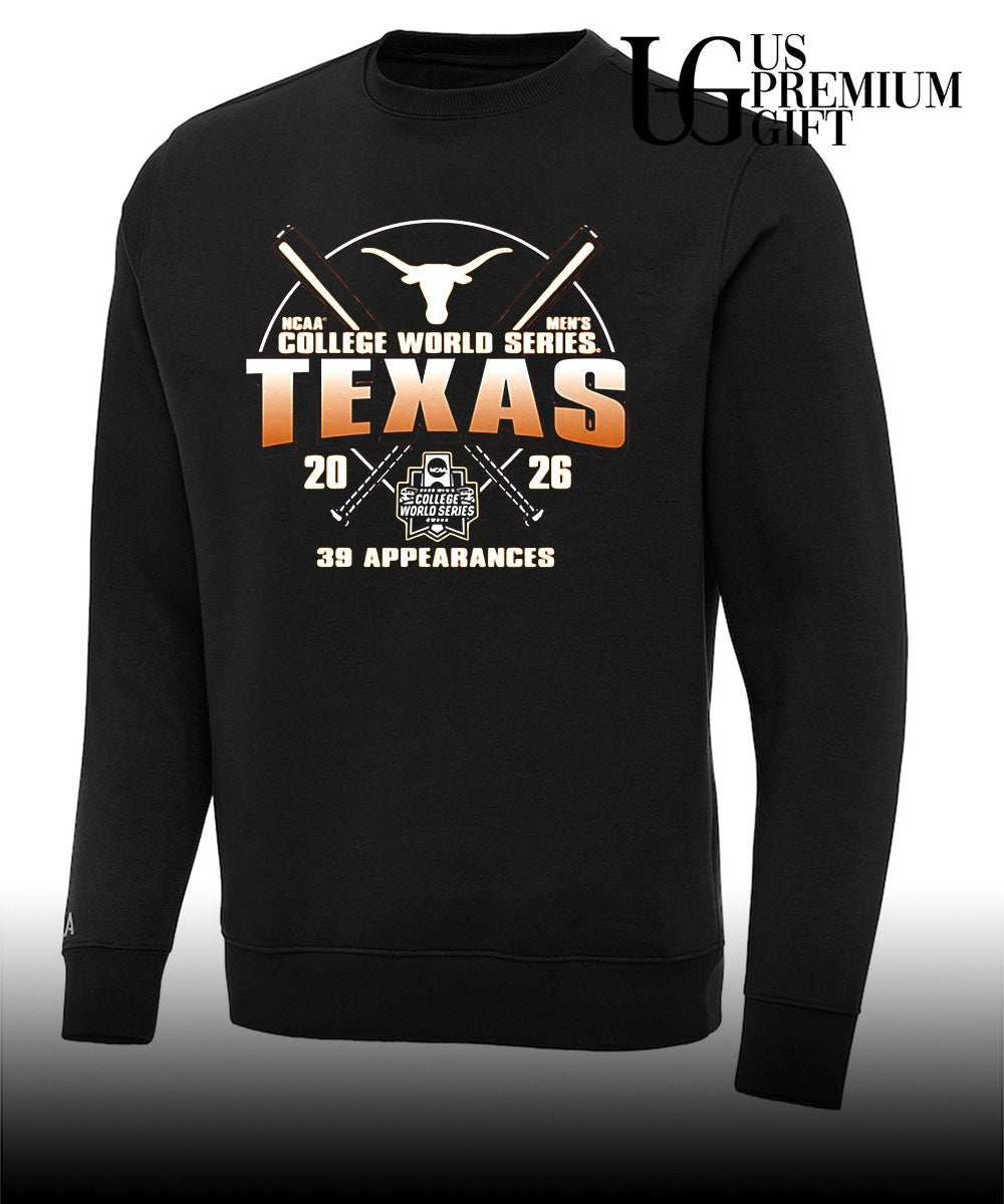Texas Longhorns 2026 NCAA Men’s College World Series Bound 39 appearances T-shirt