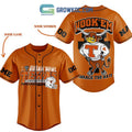 Texas Longhorns Embrace The Hate Personalized Baseball Jersey