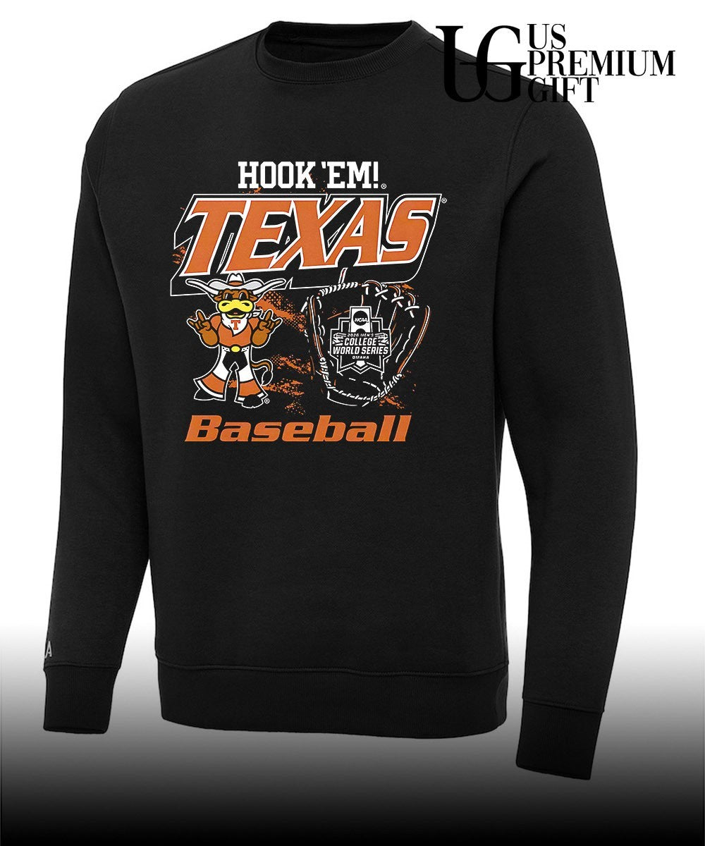 Texas Longhorns NCAA Men’s 2026 College World Series Hook Em Baseball shirt