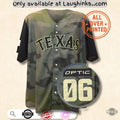 Texas Rangers Optic Gaming Camo Baseball Jersey Shirt Giveaway 5 September 2025