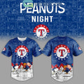 Texas Rangers Peanuts 75th Anniversary Baseball Jersey