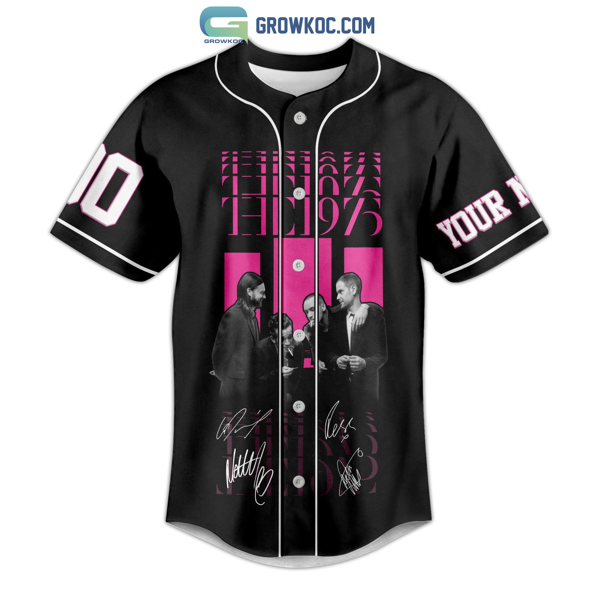 The 1975 At Their Very Best Tour 2023 Black Design Baseball Jersey