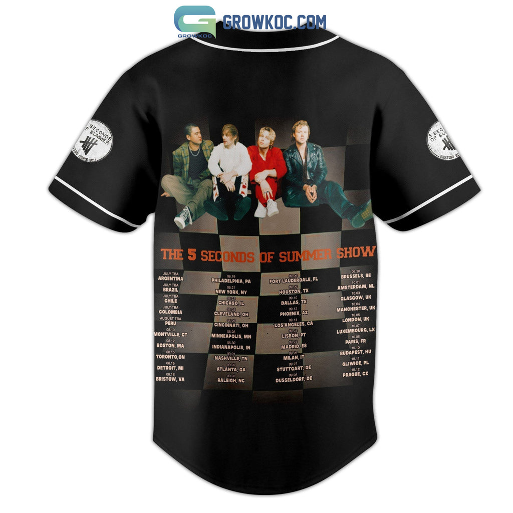 The 5 Seconds Of Sumer Show Personalized Baseball Jersey