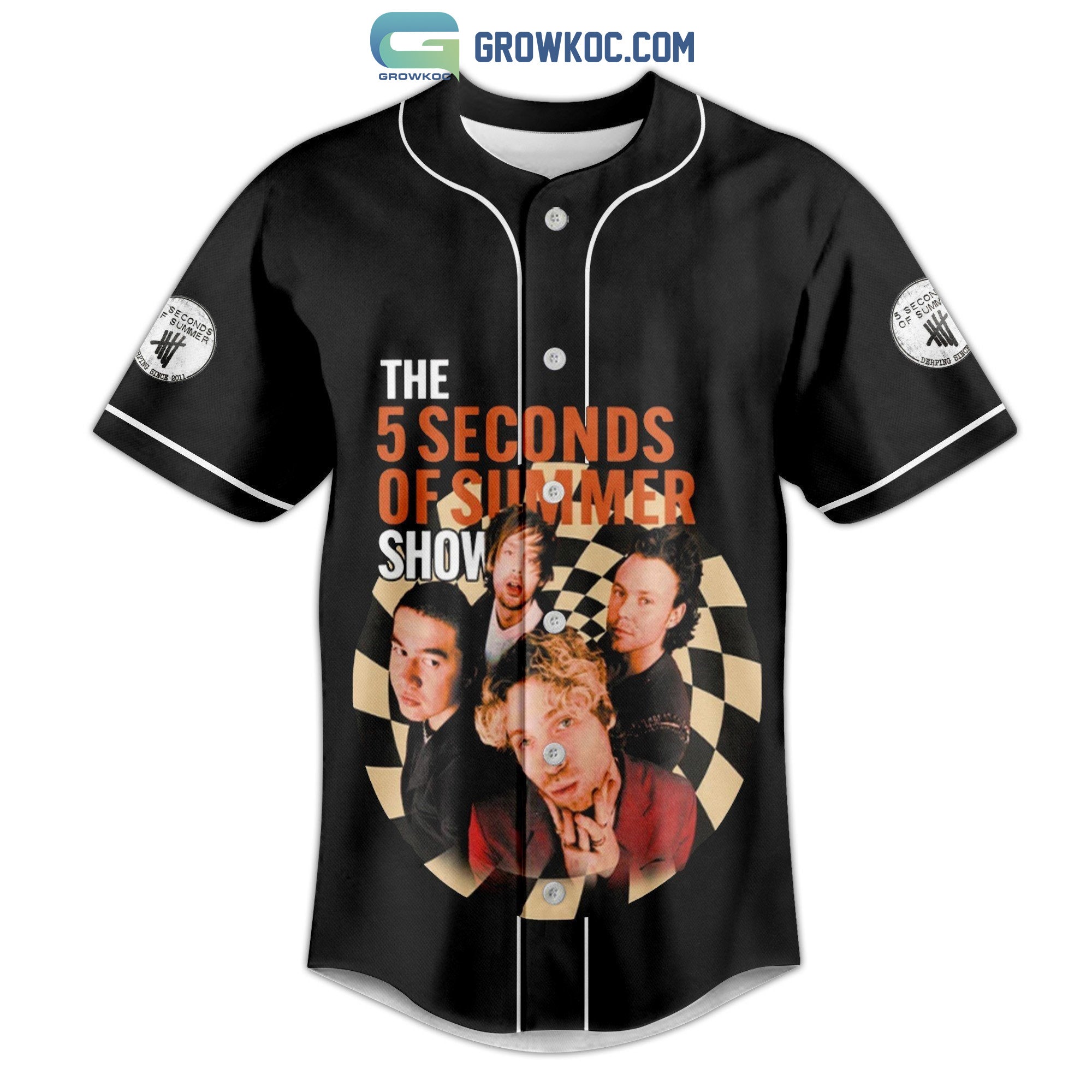 The 5 Seconds Of Sumer Show Personalized Baseball Jersey