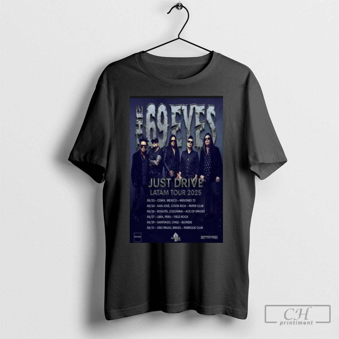 The 69 Eyes Just Drive Latam Tour 2025 Dates T-Shirts, Hoodie, Sweatshirt | InkRitualCo.com