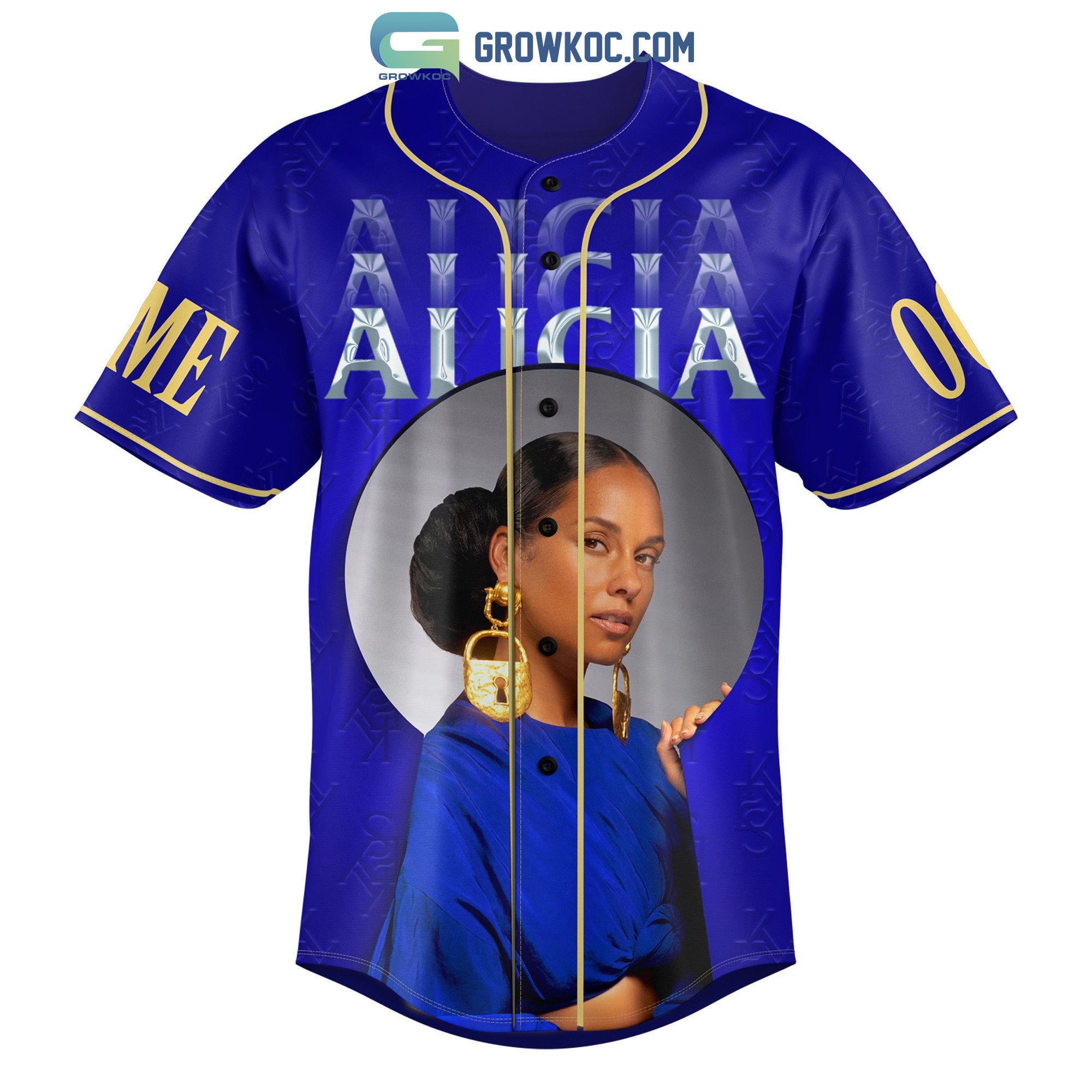 The Alicia Keys World Tour Personalized Baseball Jersey